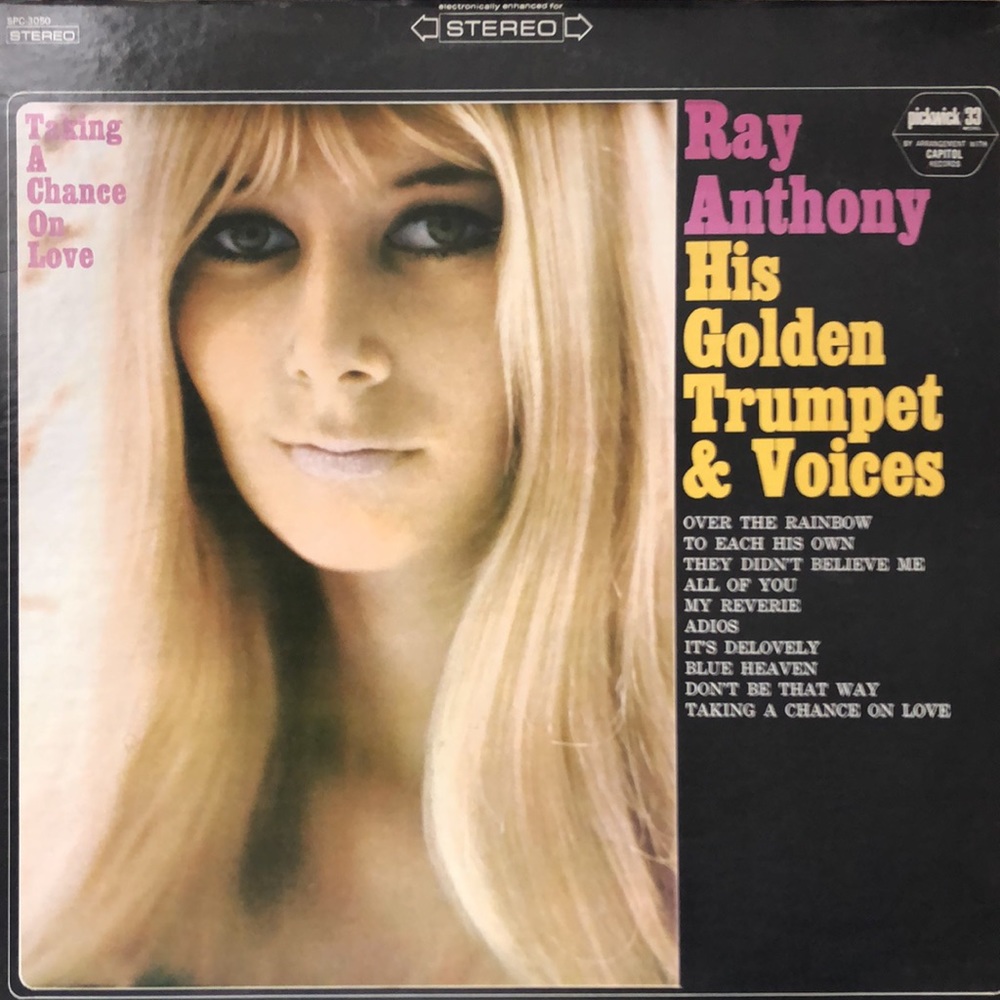Ray Anthony His Golden Trumpet And Voices Vinyl Lp '66